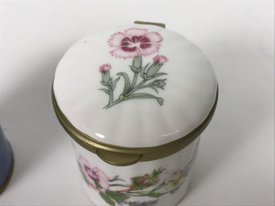 Various Trinket Boxes From Crummles & Co, Aynsley England, France, Cloisonne China [Photo 12]