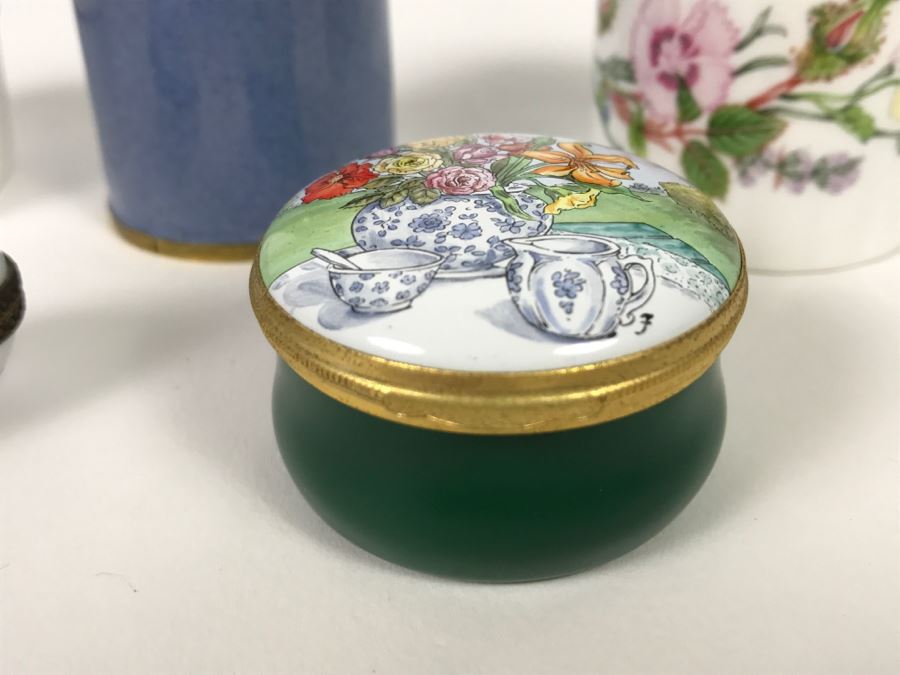 Various Trinket Boxes From Crummles & Co, Aynsley England, France, Cloisonne China [Photo 4]