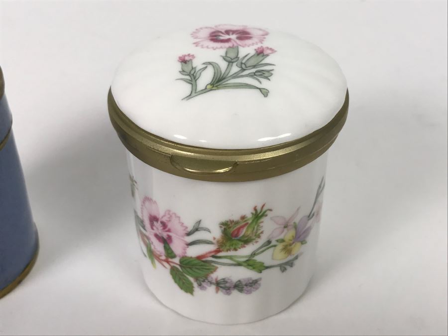 Various Trinket Boxes From Crummles & Co, Aynsley England, France, Cloisonne China [Photo 11]