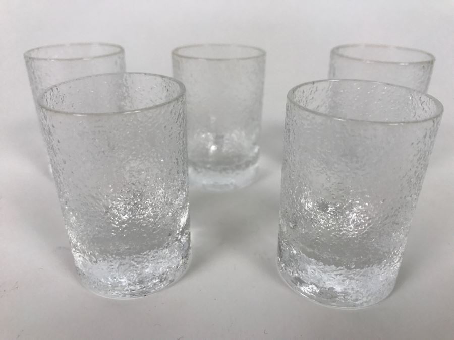 Set Of 5 Mid-Century Shot Glasses