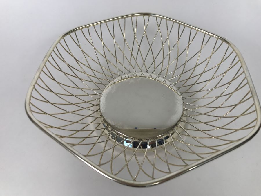 Vintage Silverplate Wire Basket