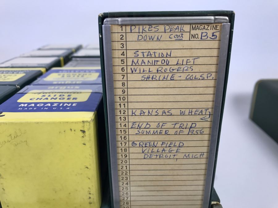 Argus Slide Magazine Holder Carrying Case With Various Slides [Photo 7]