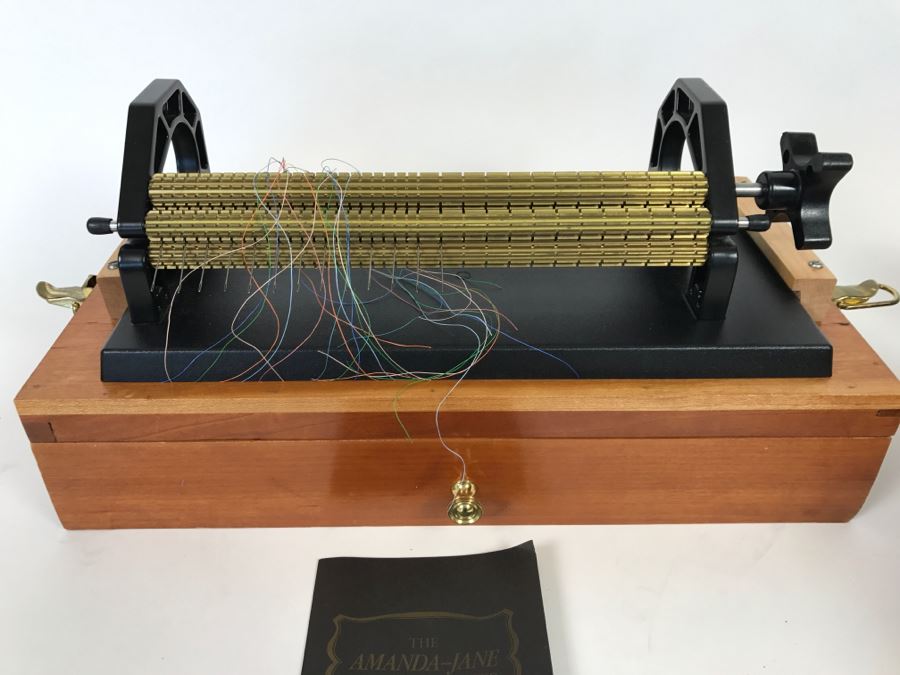 The Amanda-Jane Smocking Pleater With CUSTOM Dovetail Carrying Box And Spool Holder - See Photos [Photo 6]