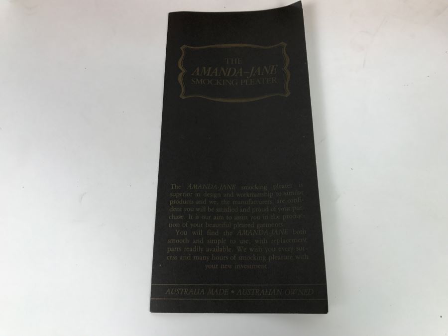 The Amanda-Jane Smocking Pleater With CUSTOM Dovetail Carrying Box And Spool Holder - See Photos [Photo 8]