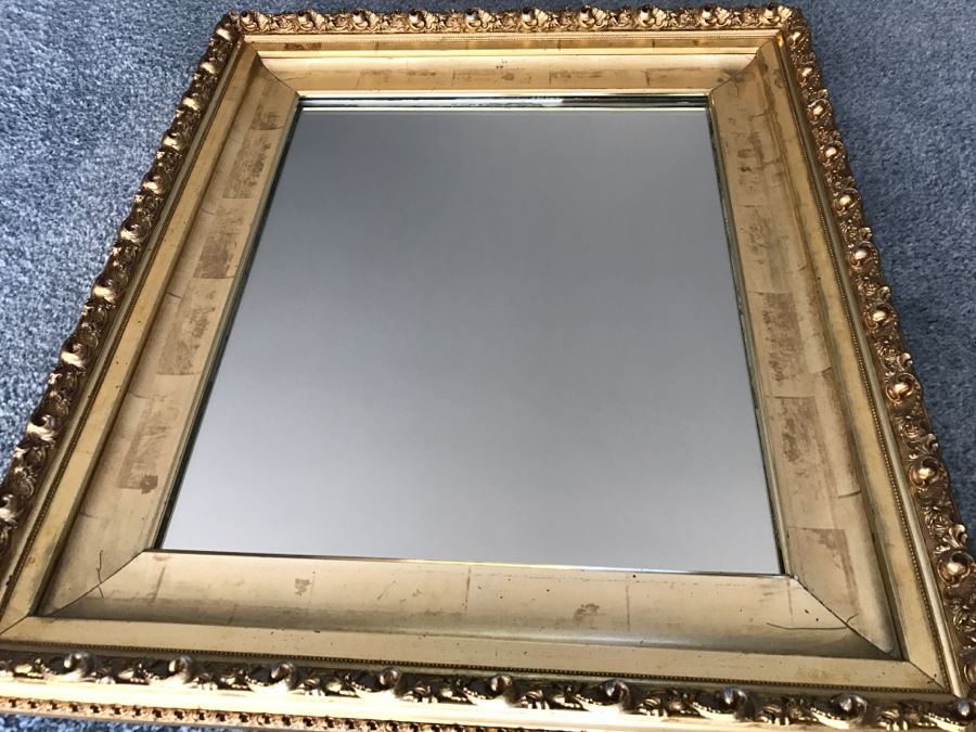 Vintage Gilt Wood Wall Mirror From The Art Emporium Company Denver CO [Photo 5]