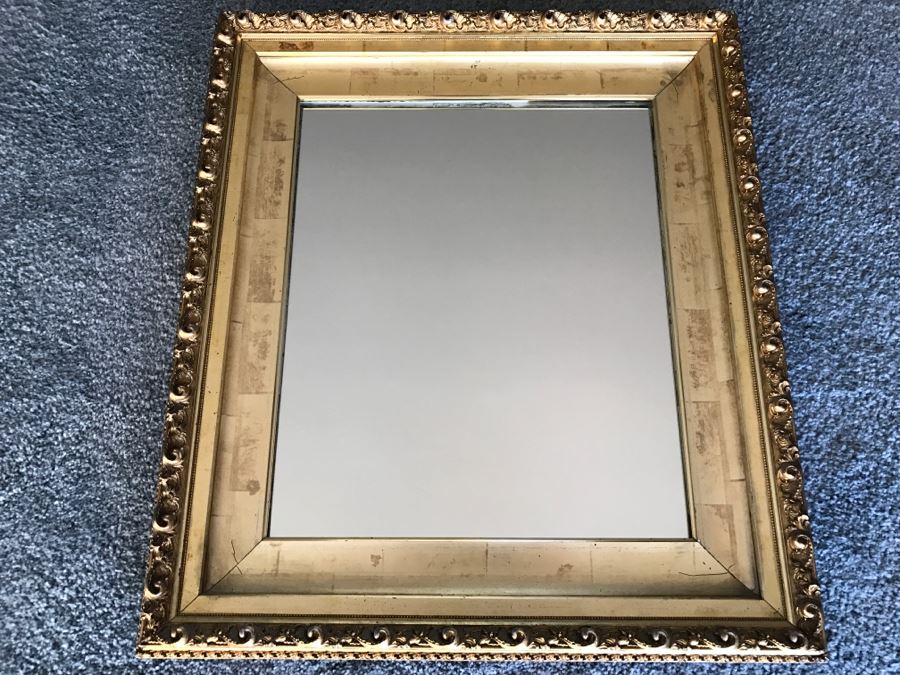 Vintage Gilt Wood Wall Mirror From The Art Emporium Company Denver CO [Photo 1]