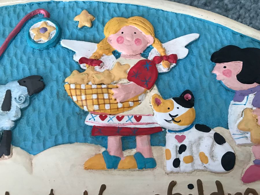 Tomie Depaola 'Bless The Beast & The Children' Wall Plaque Vintage Child Decor [Photo 7]