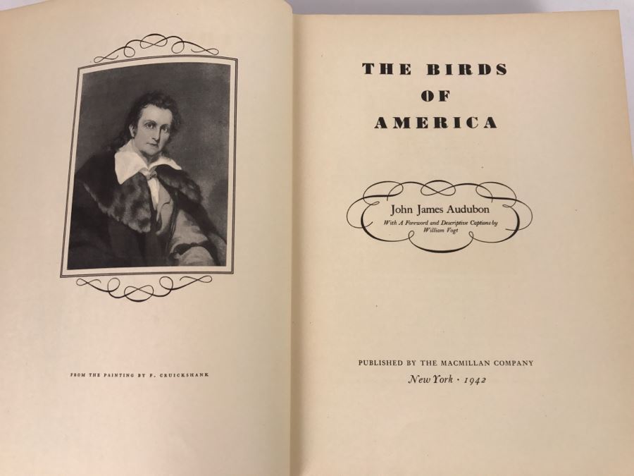 Vintage book the birds of america by john james audubon copyright