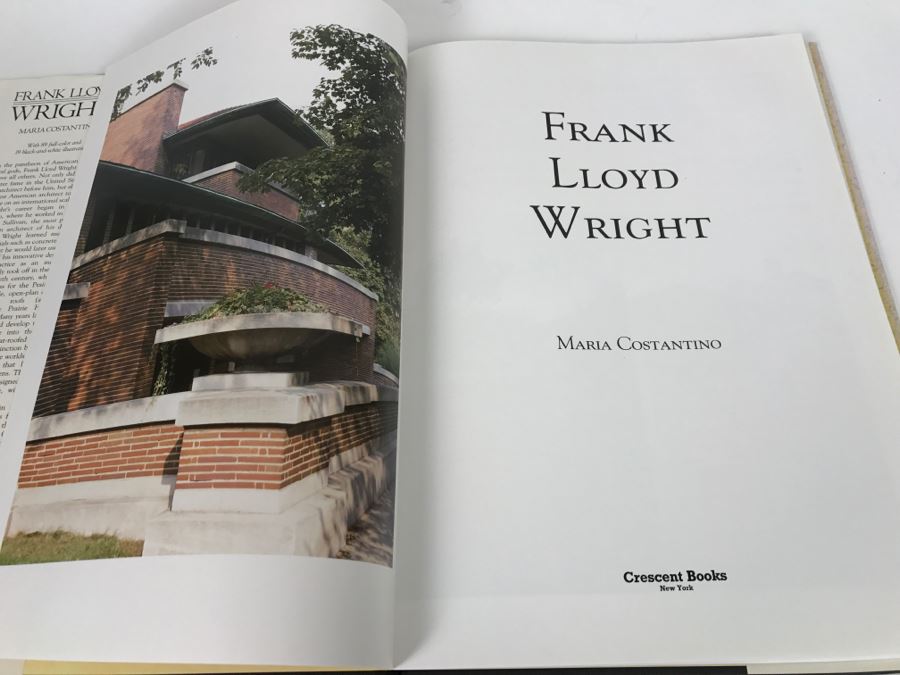 Frank Lloyd Wright By Maria Costantino - Copyright 1991 Brompton Books Corporation [Photo 3]