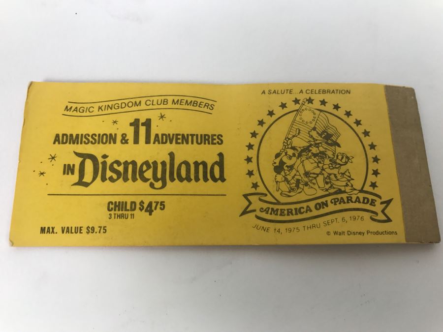 Lot Of Partially Used Vintage Disneyland Ticket Books [Photo 26]