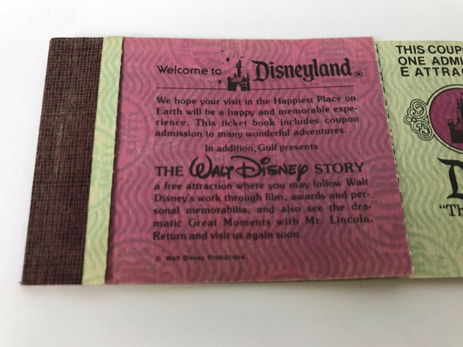 Lot Of Partially Used Vintage Disneyland Ticket Books [Photo 10]