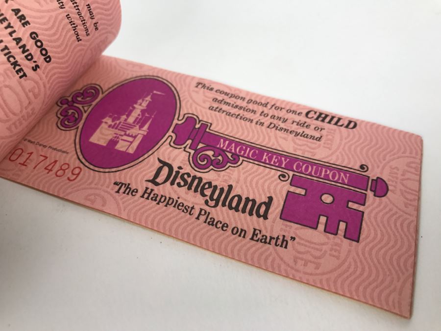 Lot Of Partially Used Vintage Disneyland Ticket Books [Photo 21]