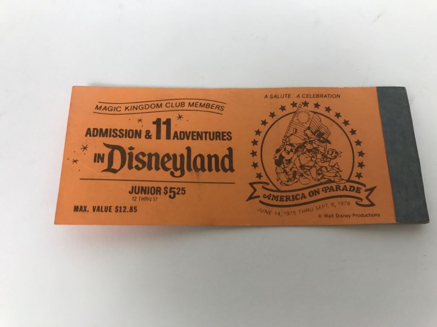 Lot Of Partially Used Vintage Disneyland Ticket Books [Photo 29]