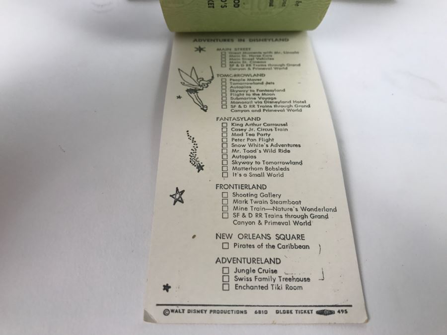 Lot Of Partially Used Vintage Disneyland Ticket Books [Photo 7]