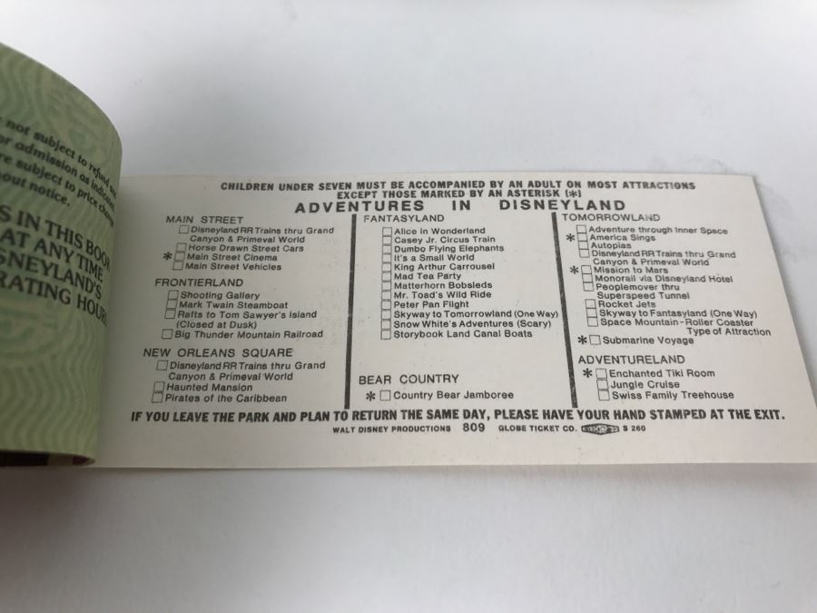 Lot Of Partially Used Vintage Disneyland Ticket Books [Photo 16]