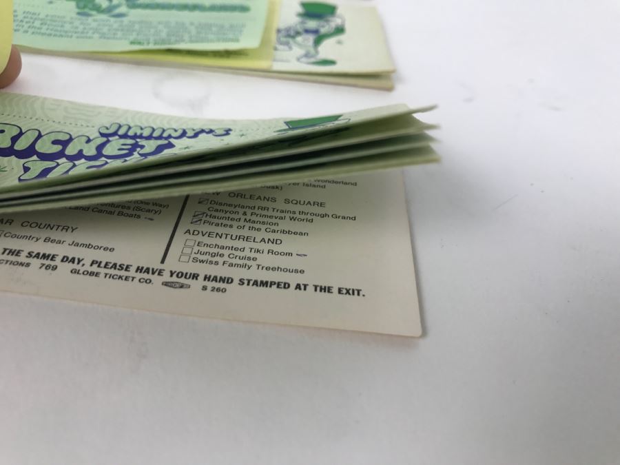 Lot Of Partially Used Vintage Disneyland Ticket Books [Photo 14]