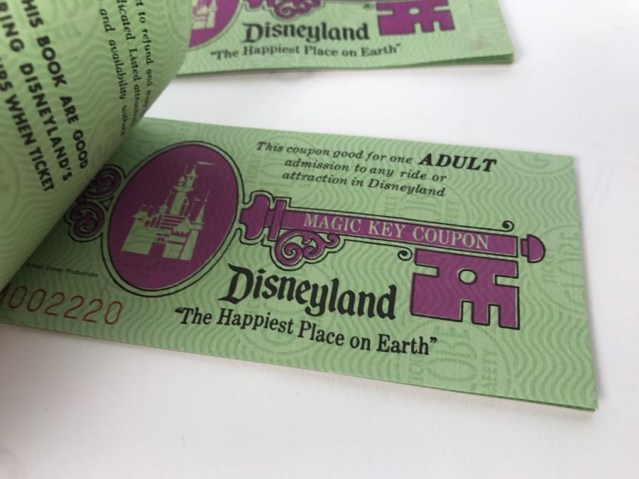 Lot Of Partially Used Vintage Disneyland Ticket Books [Photo 5]