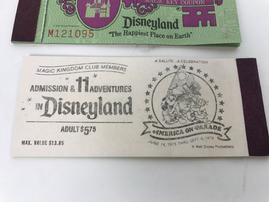 Lot Of Partially Used Vintage Disneyland Ticket Books [Photo 8]