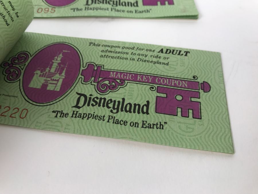 Lot Of Partially Used Vintage Disneyland Ticket Books [Photo 6]