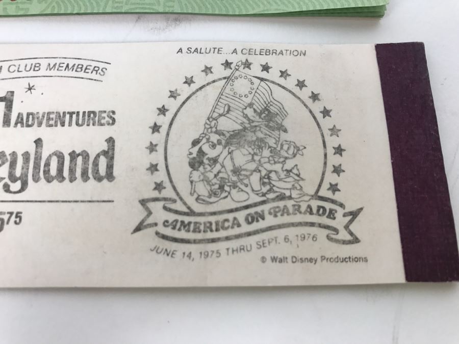 Lot Of Partially Used Vintage Disneyland Ticket Books [Photo 9]