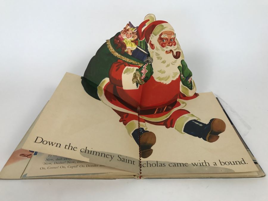 Vintage Book The Night Before Christmas by Clement Clark Moore and Animated Pictures by Meg Wohlberg - Copyright 1944 by Crown Publishers, New York [Photo 7]