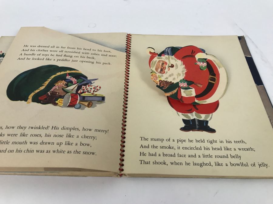 Vintage Book The Night Before Christmas by Clement Clark Moore and Animated Pictures by Meg Wohlberg - Copyright 1944 by Crown Publishers, New York [Photo 8]