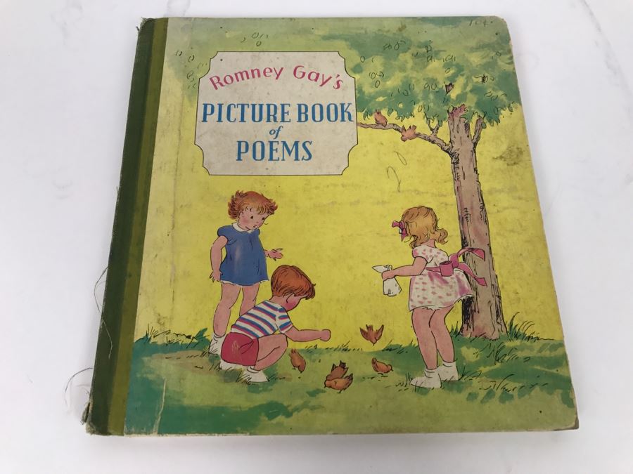 Vintage Book Romney Gay’s Picture Book Of Poems - Grosset And Dunlap Publishers, Copyright 1940 By Phillis I Britcher