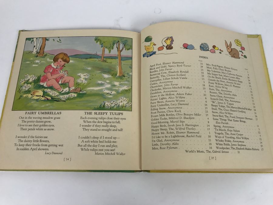 Vintage Book Romney Gay’s Picture Book Of Poems - Grosset And Dunlap Publishers, Copyright 1940 By Phillis I Britcher [Photo 6]