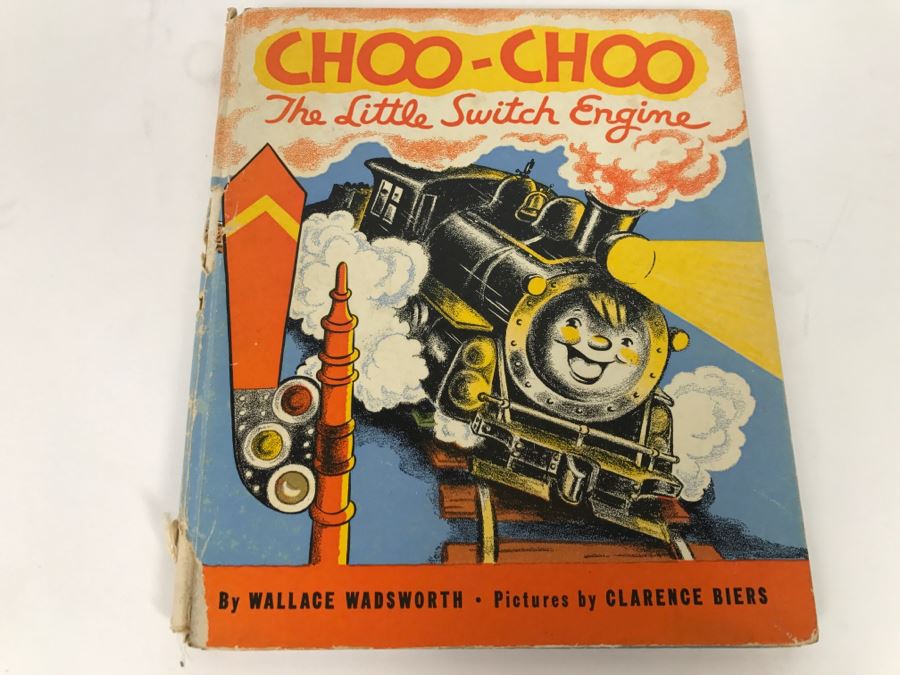 Vintage Book Choo-Choo The Little Switch Engine By Wallace Wadsworth, Pictures By Clarence Biers - Copyright 1941 By Rand McNally And Company - Edition of 1942