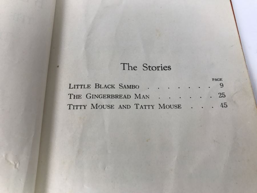 Vintage Book Little Black Sambo Also The Gingerbread Man Also Titty Mouse And Tatty Mouse - Copyright MCMXXVII Rand McNally and Company Chicago [Photo 7]