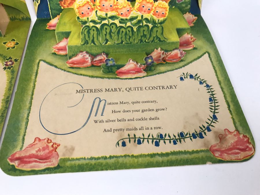 Vintage Pop Up Books In Great Condition - Ding Dong Bell!, Mistress Mary, And Mary’s Lamb By Geraldine Clyne, Copyright J.S. Fub Company [Photo 11]