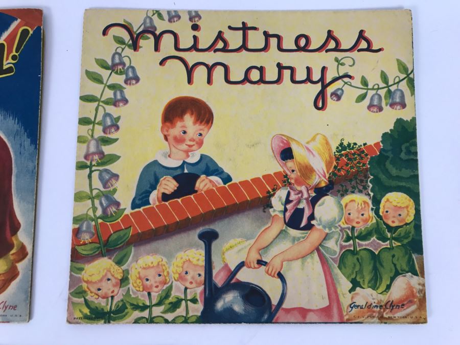 Vintage Pop Up Books In Great Condition - Ding Dong Bell!, Mistress Mary, And Mary’s Lamb By Geraldine Clyne, Copyright J.S. Fub Company [Photo 7]