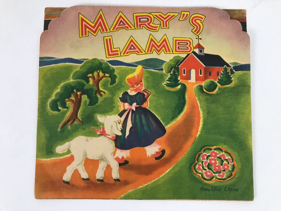Vintage Pop Up Books In Great Condition - Ding Dong Bell!, Mistress Mary, And Mary’s Lamb By Geraldine Clyne, Copyright J.S. Fub Company [Photo 3]