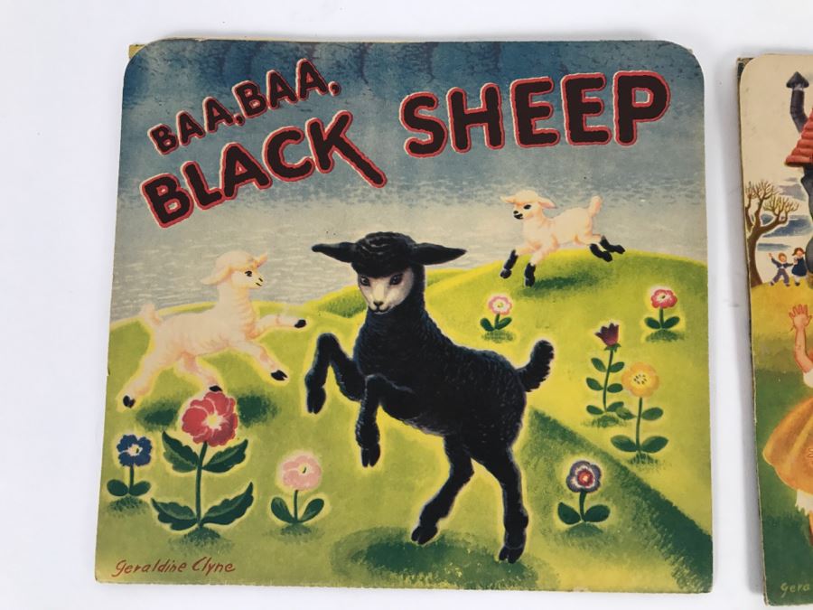 Vintage Pop Up Books In Great Condition - Baa Baa Black Sheep And There Was An Old Woman By Geraldine Clyne, Copyright J.S. Fub Company [Photo 3]