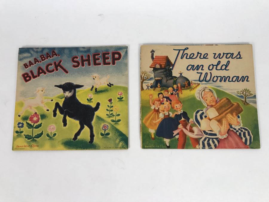 Vintage Pop Up Books In Great Condition - Baa Baa Black Sheep And There Was An Old Woman By Geraldine Clyne, Copyright J.S. Fub Company [Photo 6]