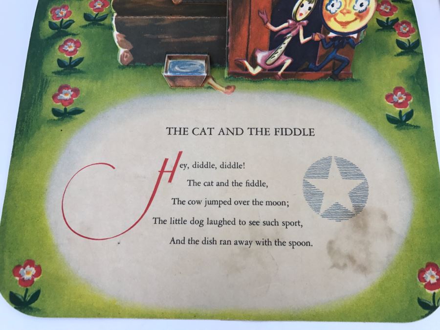 Vintage Pop Up Books In Great Condition - Hey Diddle Diddle And Sing A Song Of Sixpence By Geraldine Clyne, Copyright J.S. Fub Company [Photo 13]