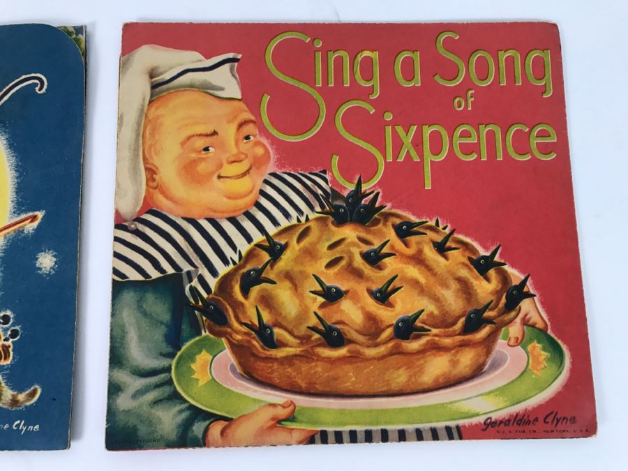 Vintage Pop Up Books In Great Condition - Hey Diddle Diddle And Sing A Song Of Sixpence By Geraldine Clyne, Copyright J.S. Fub Company [Photo 4]