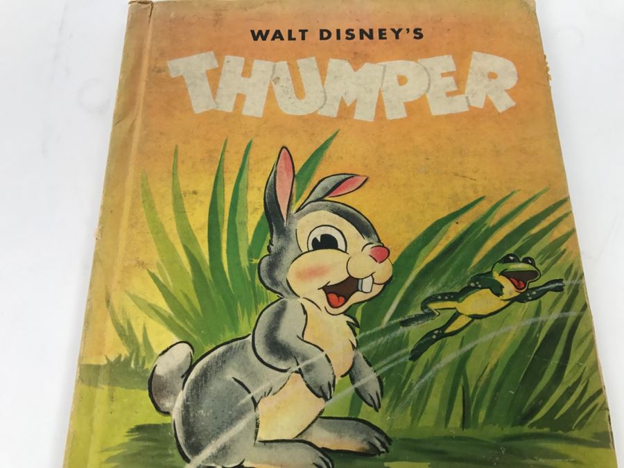 Vintage Book Walt Disney’s Thumper - Grosset And Dunlap Publishers - Copyright 1941, 1942 By Walt Disney Productions  [Photo 2]