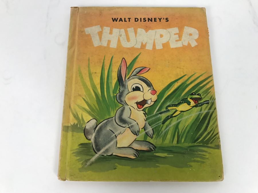 Vintage Book Walt Disney’s Thumper - Grosset And Dunlap Publishers - Copyright 1941, 1942 By Walt Disney Productions 