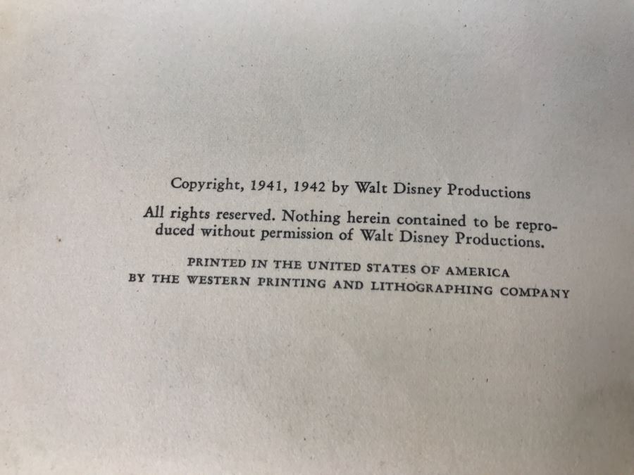 Vintage Book Walt Disney’s Thumper - Grosset And Dunlap Publishers - Copyright 1941, 1942 By Walt Disney Productions  [Photo 5]