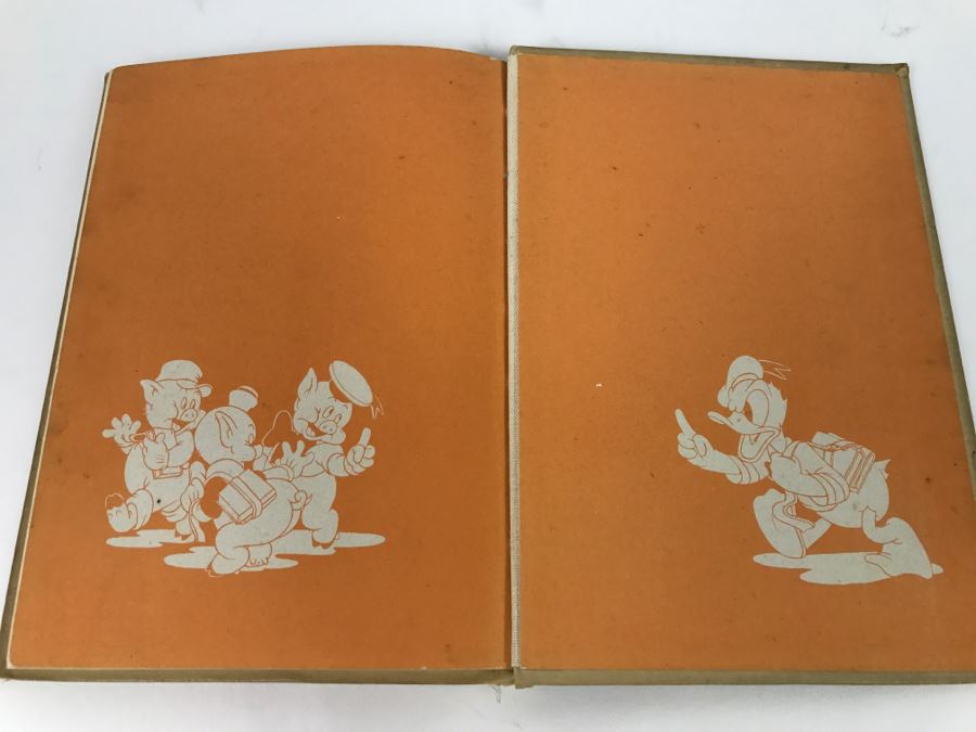 Vintage Book School Days In Disneyville By Walt Disney And Caroline D. Emerson, Illustrated By The Walt Disney Studio - Copyright 1939 By Walt Disney Productions [Photo 13]