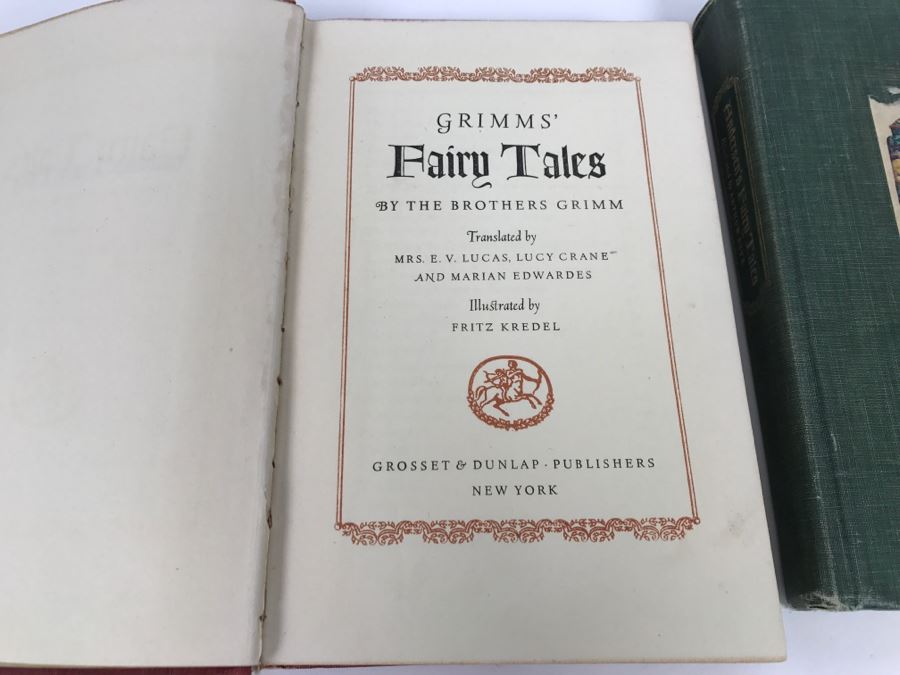 Vintage Books - Andersen’s Fairy Tales By Hans Christian Andersen Illustrated By Arthur Szyk And Grimm’s Fairy Tales by The Brothers Grimm Illustrated By Fritz Kredel - Both Copyright MCMXLV By Grosset and Dunlap, Inc [Photo 8]
