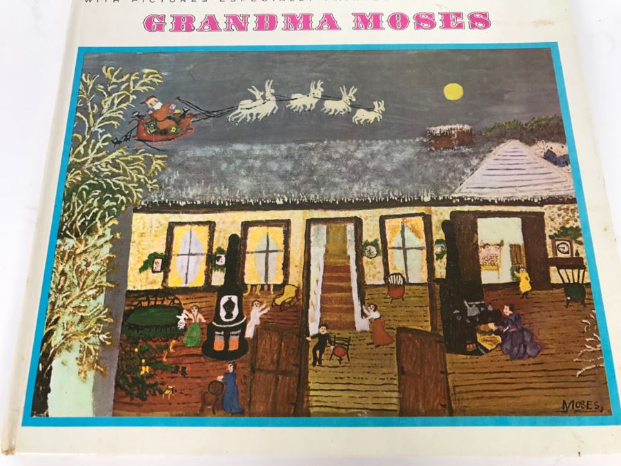 Vintage Book The Night Before Christmas By Clement C. Moore With Pictures By Grandma Moses - Copyright 1948, 1960, 1961 By Grandma Moses, Inc - Published by Random House [Photo 4]