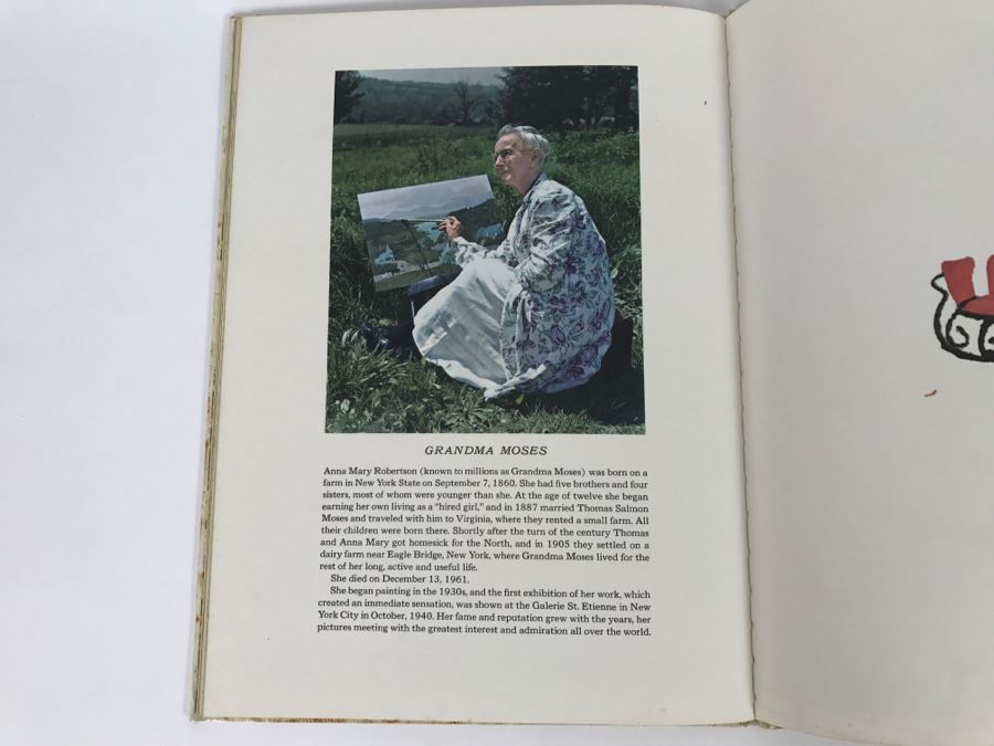 Vintage Book The Night Before Christmas By Clement C. Moore With Pictures By Grandma Moses - Copyright 1948, 1960, 1961 By Grandma Moses, Inc - Published by Random House [Photo 14]