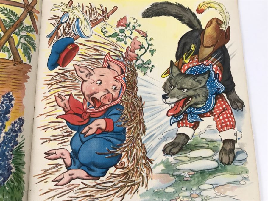 Vintage Book Three Little Pigs - Copyright 1941 Merrill Publishing Company [Photo 8]