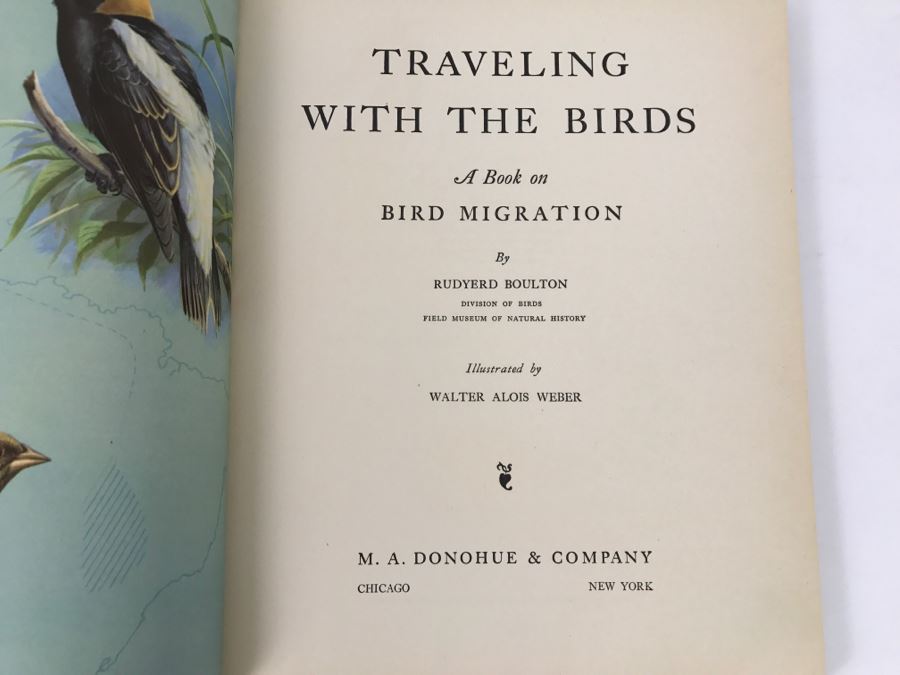 Traveling With The Birds By Rudyerd Boulton Illustrated By Walter Alos Weber - Copyright 1933 By M.A. Donohue And Company [Photo 6]
