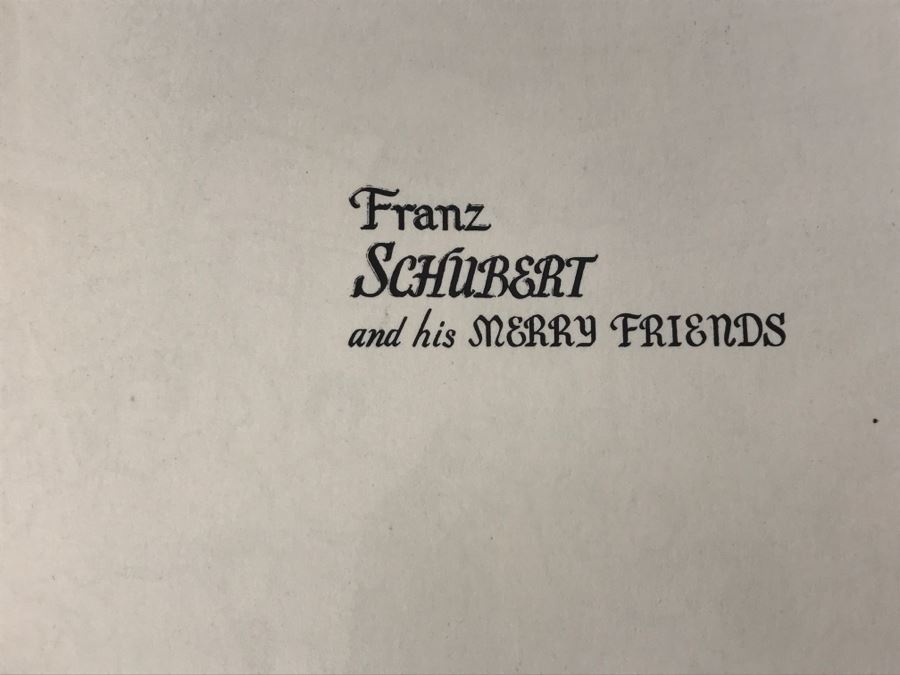 Vintage Books - Mozart The Wonder Boy By Opal Wheeler and Sybil Deucher Copyright 1934 By E.P.Dutton and Company, And Franz Schubert And His Merry Friends By Opal Wheeler and Sybil Deucher Copyright 1939 By E.P. Dutton And Company [Photo 8]