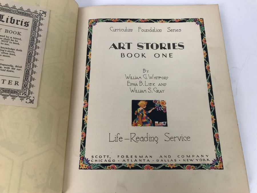 Vintage Book Art Stories Book One Curriculum Foundation Series By William G. Whitford, Edna B Liek, And William S Gray - Copyright 1933, 1934 By Scott, Foresman And Company [Photo 4]