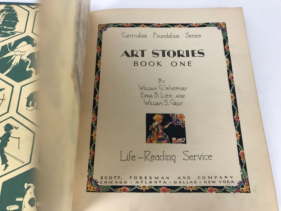 Vintage Book Art Stories Book One Curriculum Foundation Series By William G. Whitford, Edna B Liek, And William S Gray - Copyright 1933, 1934 By Scott, Foresman And Company [Photo 3]