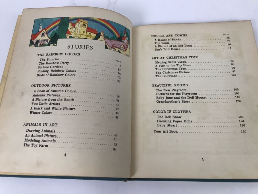 Vintage Book Art Stories Book One Curriculum Foundation Series By William G. Whitford, Edna B Liek, And William S Gray - Copyright 1933, 1934 By Scott, Foresman And Company [Photo 8]